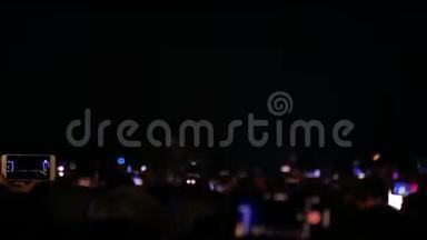 激光表演现场音乐节音乐会。